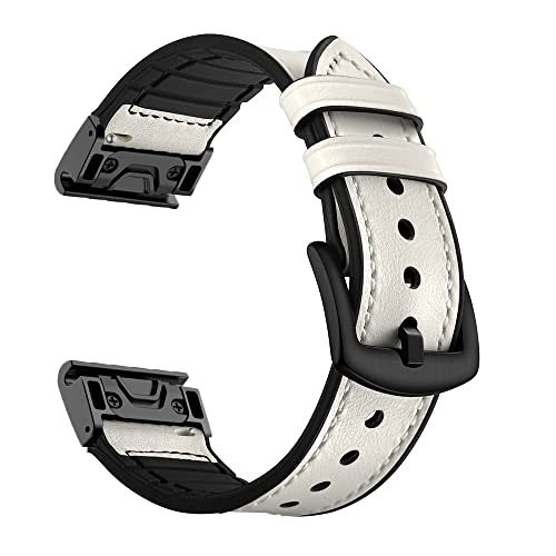 Smartwatch-Armband aus Leder, 22 mm, 26 mm, Schnellverschluss, für Garmin Fenix 7, 7X, 5, 5X, Plus, 6, 6X, Pro 3, 3HR, Epix-Armband, 22mm Fenix 5 6 Pro, Achat von PURYN