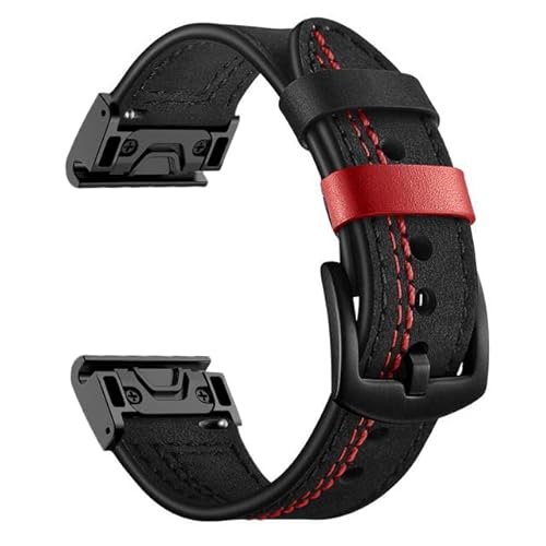 Smartwatch-Armband aus Leder, 22 mm, 26 mm, Schnellverschluss, für Garmin Fenix 7, 7X, 5, 5X, Plus, 6, 6X, Pro 3, 3HR, Epix-Armband, For Epix, Achat von PURYN