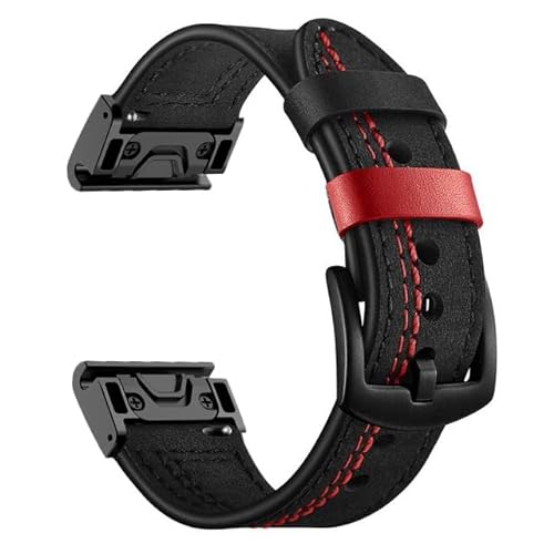 Smartwatch-Armband aus Leder, 22 mm, 26 mm, Schnellverschluss, für Garmin Fenix 7, 7X, 5, 5X, Plus, 6, 6X, Pro 3, 3HR, Epix-Armband, QuickFit 26mm, Achat von PURYN