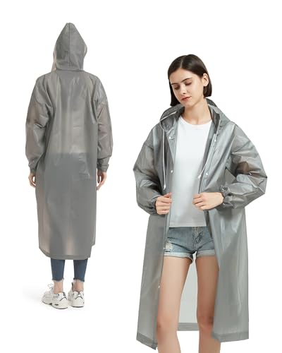 Pabbyeey 2 Stück Regenjacke herren Regenponcho für Damen Herren, Wiederverwendbar Wasserdicht Regencape Regenjacke, Eva Atmungsaktiv Regen Zubehör für Wandern Radfahren Camping Reisen Pabbyeey 2 Stück Regenjacke herren Regenponcho für Damen Herren, Wiederverwendbar Wasserdicht Regencape Regenjacke, Eva Atmungsaktiv Regen Zubehör für Wandern Radfahren Camping Reisen von Pabbyeey