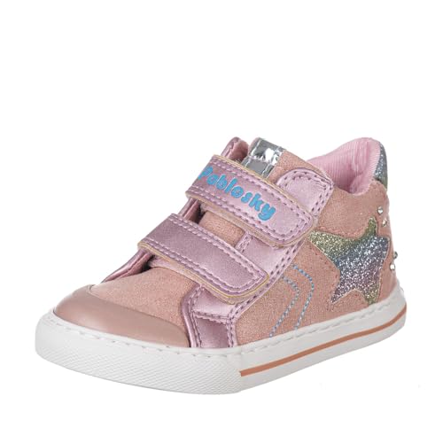 Pablosky Rosa Babyschuhe für Mädchen, mit Klettverschluss, Rosa, 26 EU von Pablosky