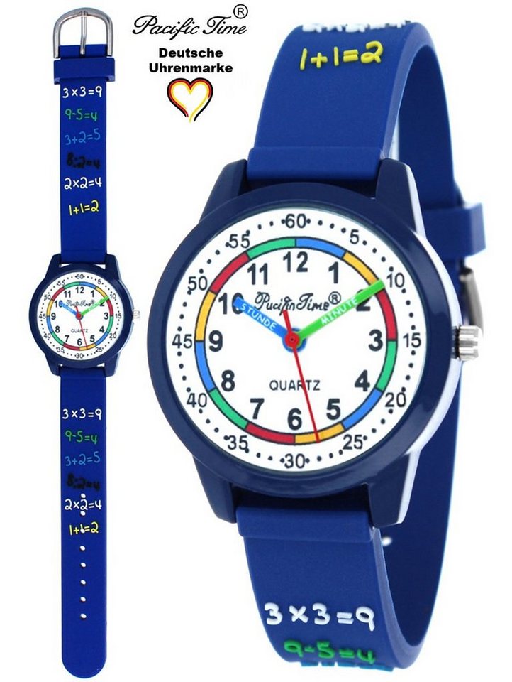 Pacific Time Quarzuhr Kinder Armbanduhr Lenruhr Mathe Silikonarmband, Gratis Versand von Pacific Time