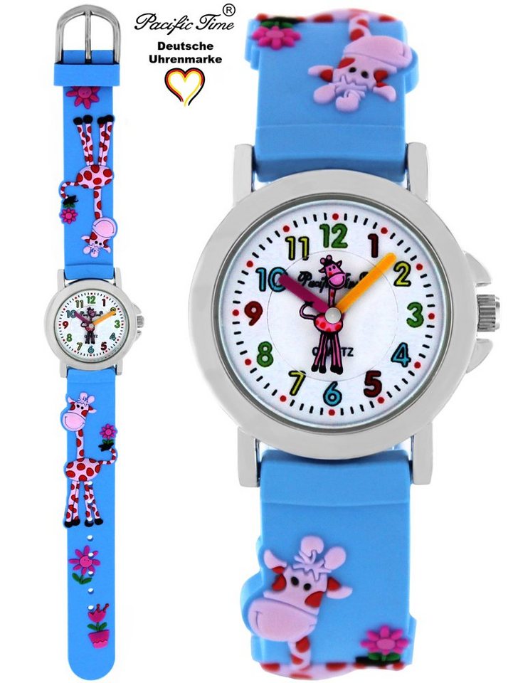 Pacific Time Quarzuhr Kinder Armbanduhr Giraffe Silikonarmband, Gratis Versand von Pacific Time