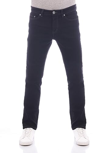 Paddocks Herren Jeans Ranger Pipe Slim Fit Jeanshose Hose Denim Stretch Baumwolle Blau w32, Größe:32W / 32L, Farbe:Night Black (1219) von Paddocks