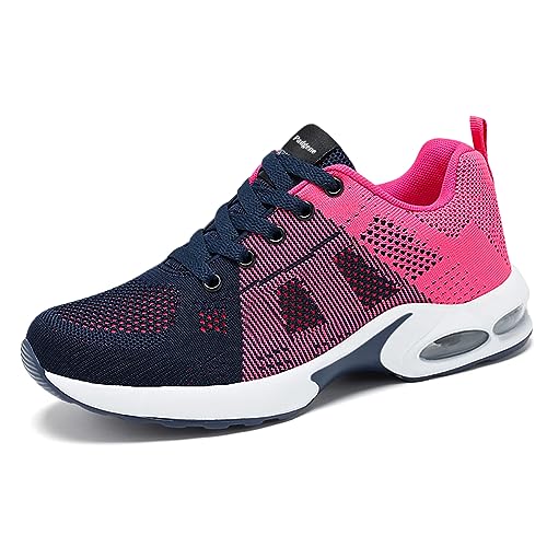 PADGENE Laufschuhe mit Kissen, Damen, Laufschuhe, Reisen, lässig, Turnschuhe, Laufen, Fitnessstudio, Fitness, Sportschuhe, modisch, im Freien, B Rosa., 38 EU von Padgene