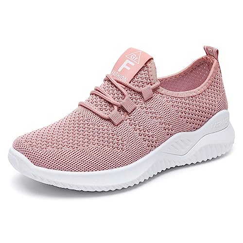 PADGENE Laufschuhe mit Kissen, Damen, Laufschuhe, Reisen, lässig, Turnschuhe, Laufen, Fitnessstudio, Fitness, Sportschuhe, modisch, im Freien, D Rosa., 38 EU von Padgene