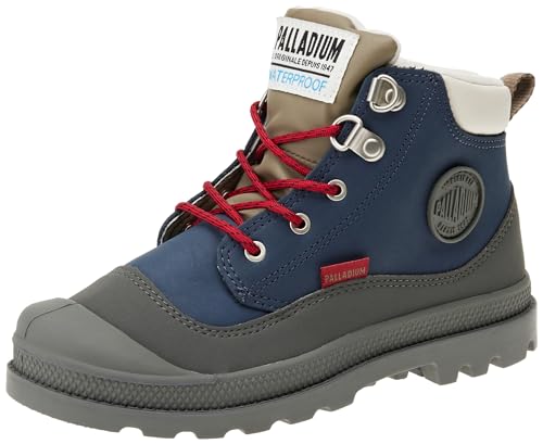 Palladium Jungen Pampa Hi Cuff Hkr Wp Outdoor boots, Blau, 32 EU von Palladium