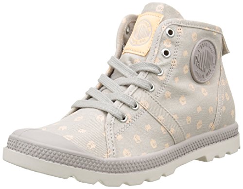 Palladium Jungen Unisex Kinder Pallab Mid Lp K Hohe Sneaker, Grau D24 Silver Cloud Creampuff, 28 EU von Palladium