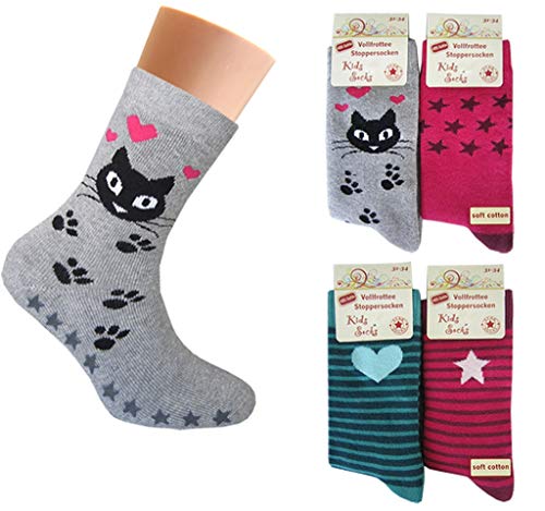 4 Paar Mädchen Thermo Socken mit ABS | Kinder Vollfrottee Strümpfe mehrfarbig 23-26 4 Paar Mädchen Thermo Socken mit ABS | Kinder Vollfrottee Strümpfe mehrfarbig 23-26 von Palleon