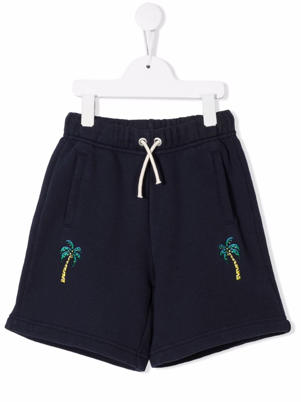 Palm Angels Kids Shorts mit Palmenstickerei - Blau von Palm Angels Kids