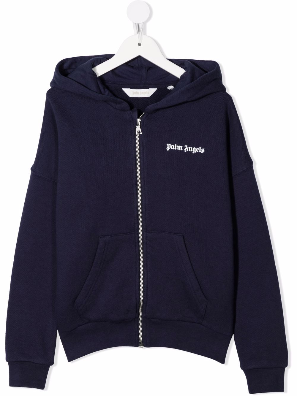 Palm Angels Kids Hoodie mit Logo-Print - Blau von Palm Angels Kids