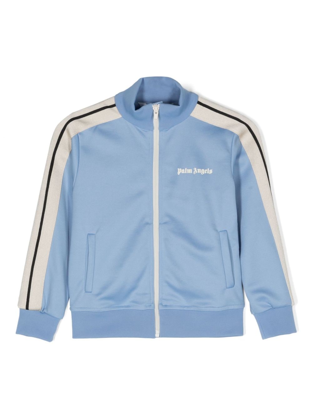 Palm Angels Kids Sportjacke mit Logo-Print - Blau von Palm Angels Kids