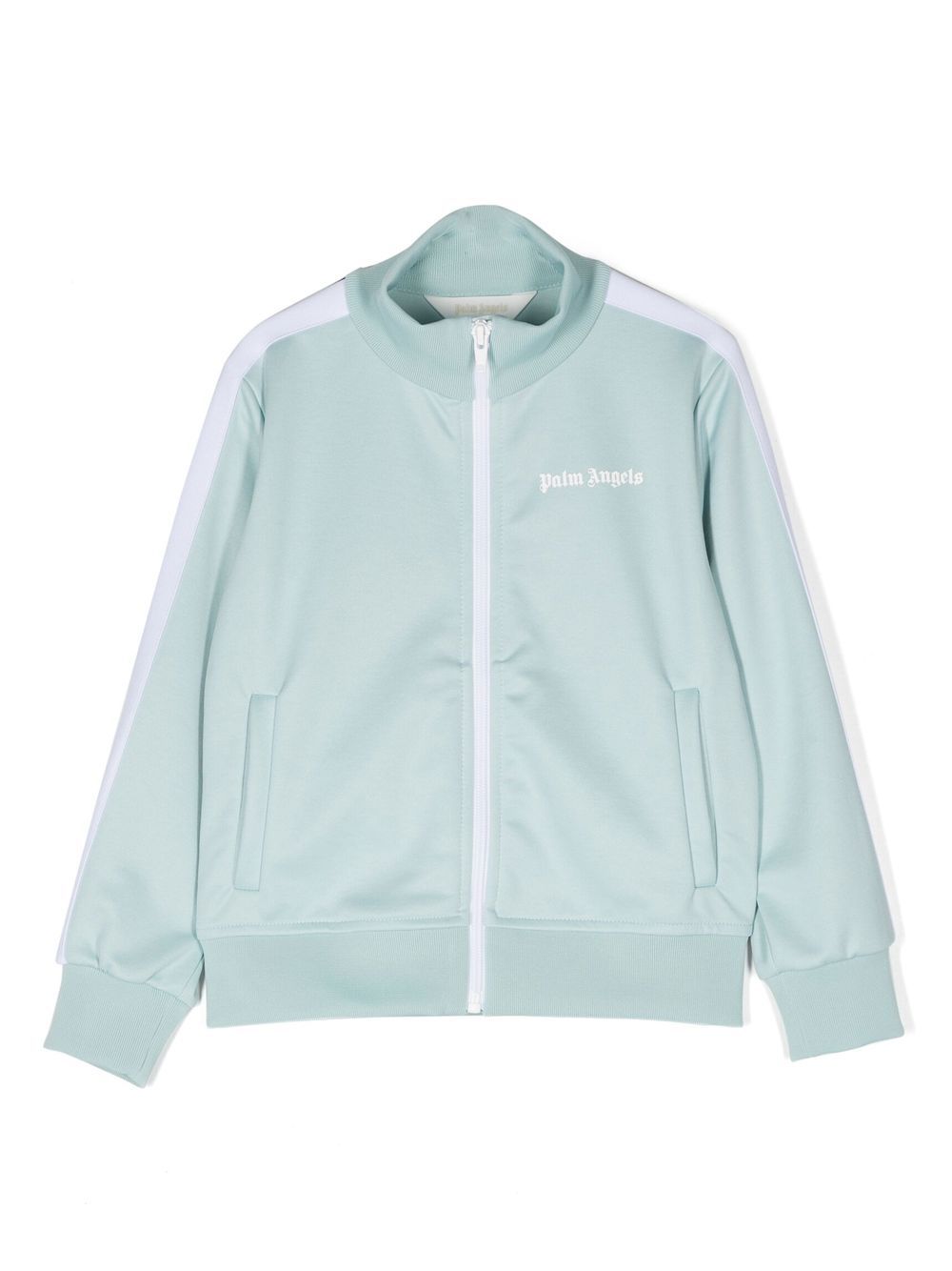 Palm Angels Kids Sportjacke mit Logo-Print - Blau von Palm Angels Kids