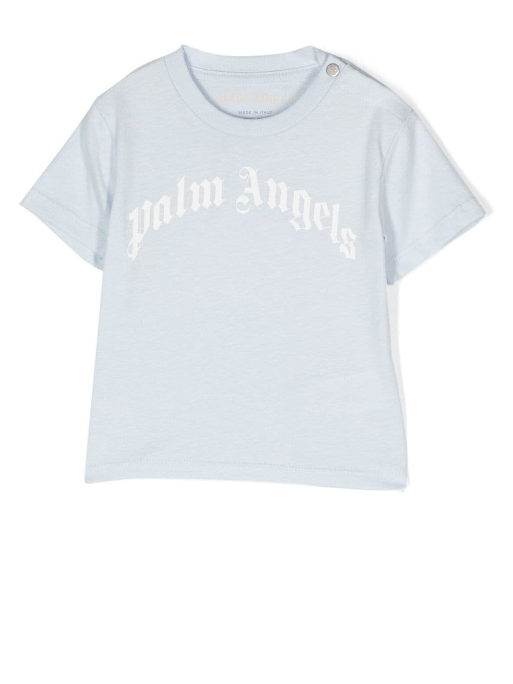 Palm Angels Kids T-Shirt mit Logo-Print - Blau von Palm Angels Kids