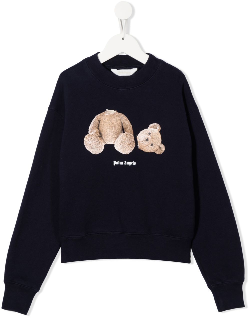 Palm Angels Kids Sweatshirt mit Teddy - Blau von Palm Angels Kids