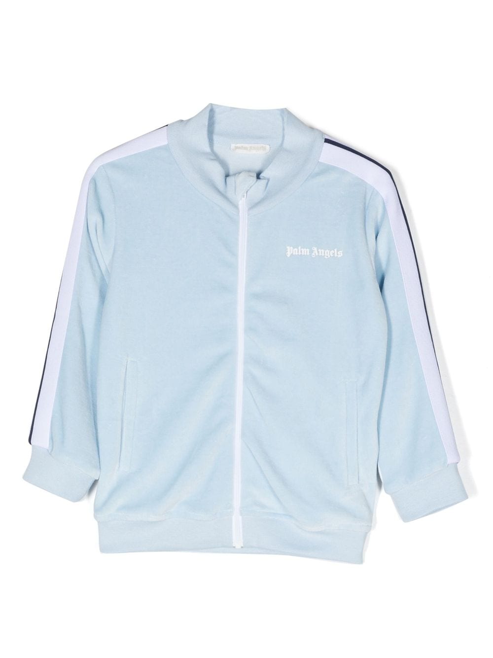 Palm Angels Kids Jacke mit Logo-Print - Blau von Palm Angels Kids