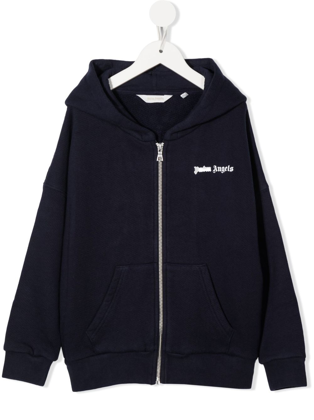 Palm Angels Kids Kapuzenjacke mit Logo-Print - Blau von Palm Angels Kids