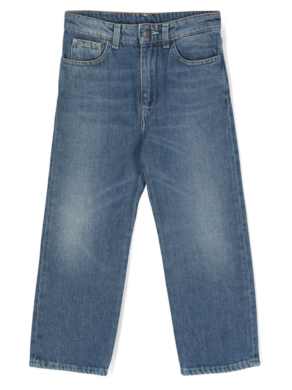 Palm Angels Kids Jeans mit geradem Bein - Blau von Palm Angels Kids