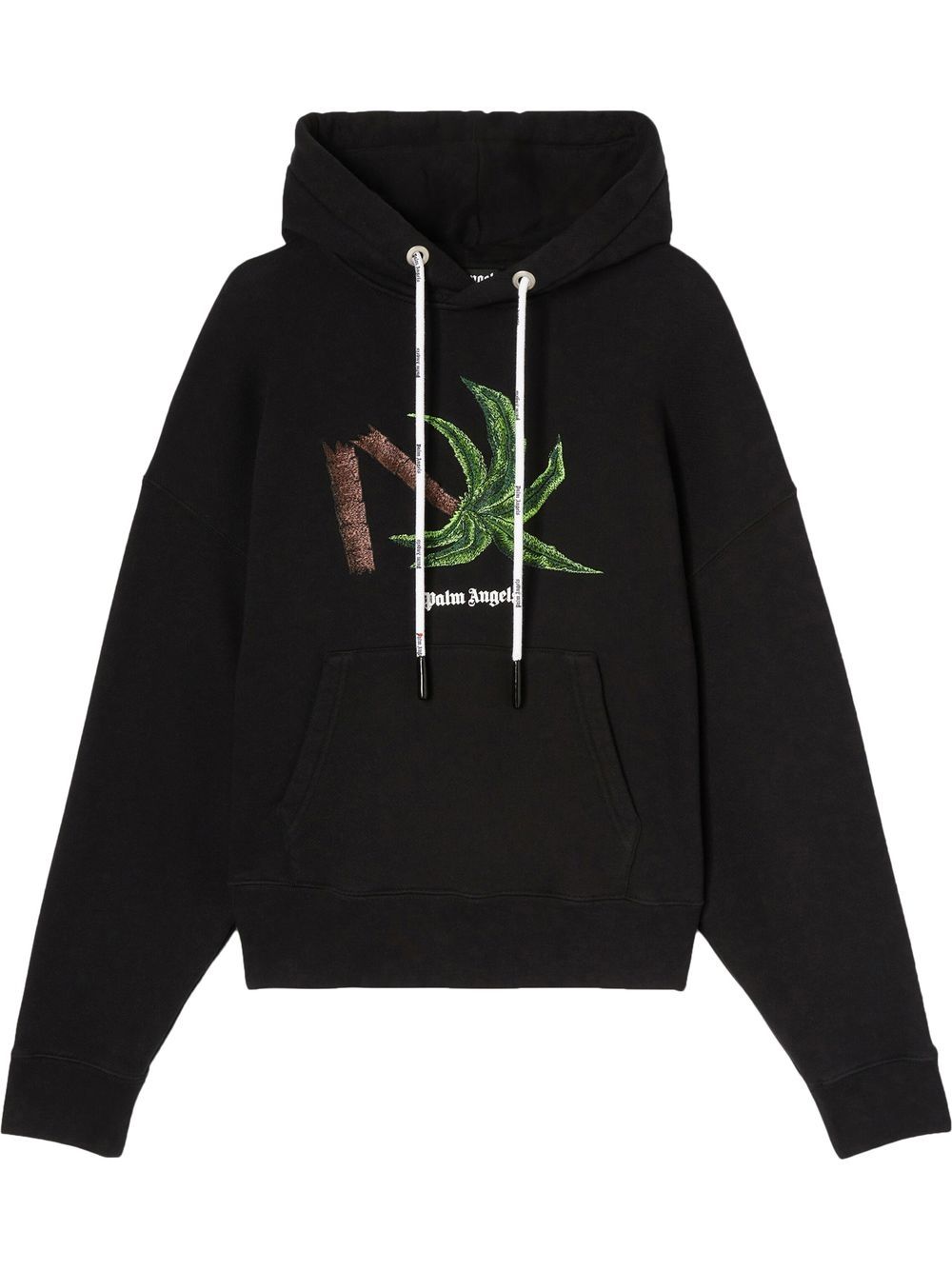 Palm Angels Hoodie mit Broken Palm-Print - Schwarz von Palm Angels