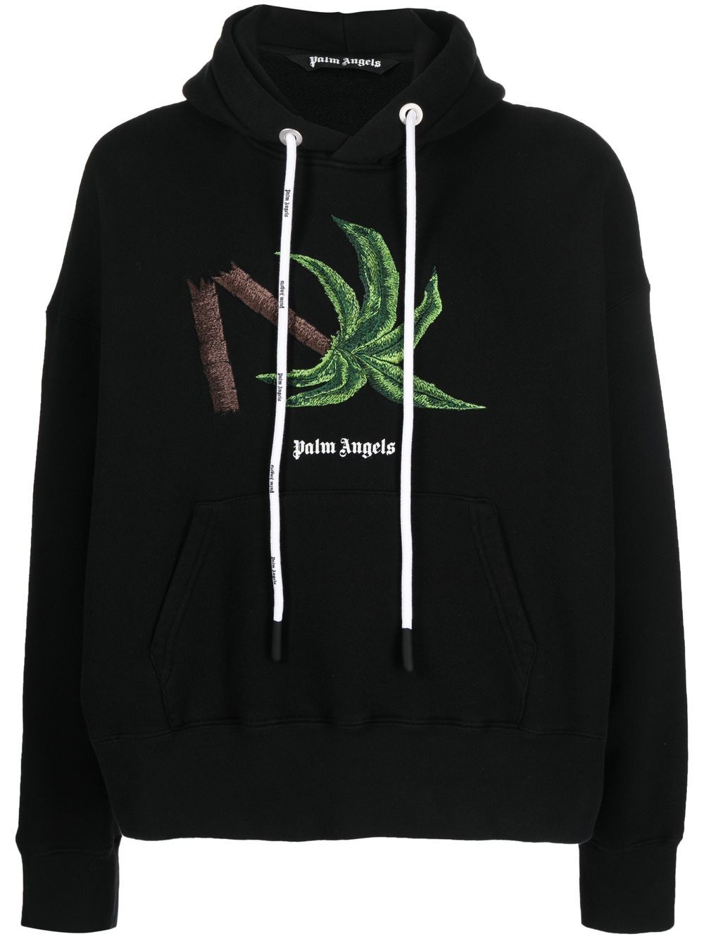 Palm Angels Hoodie mit Broken Palm-Motiv - Schwarz von Palm Angels