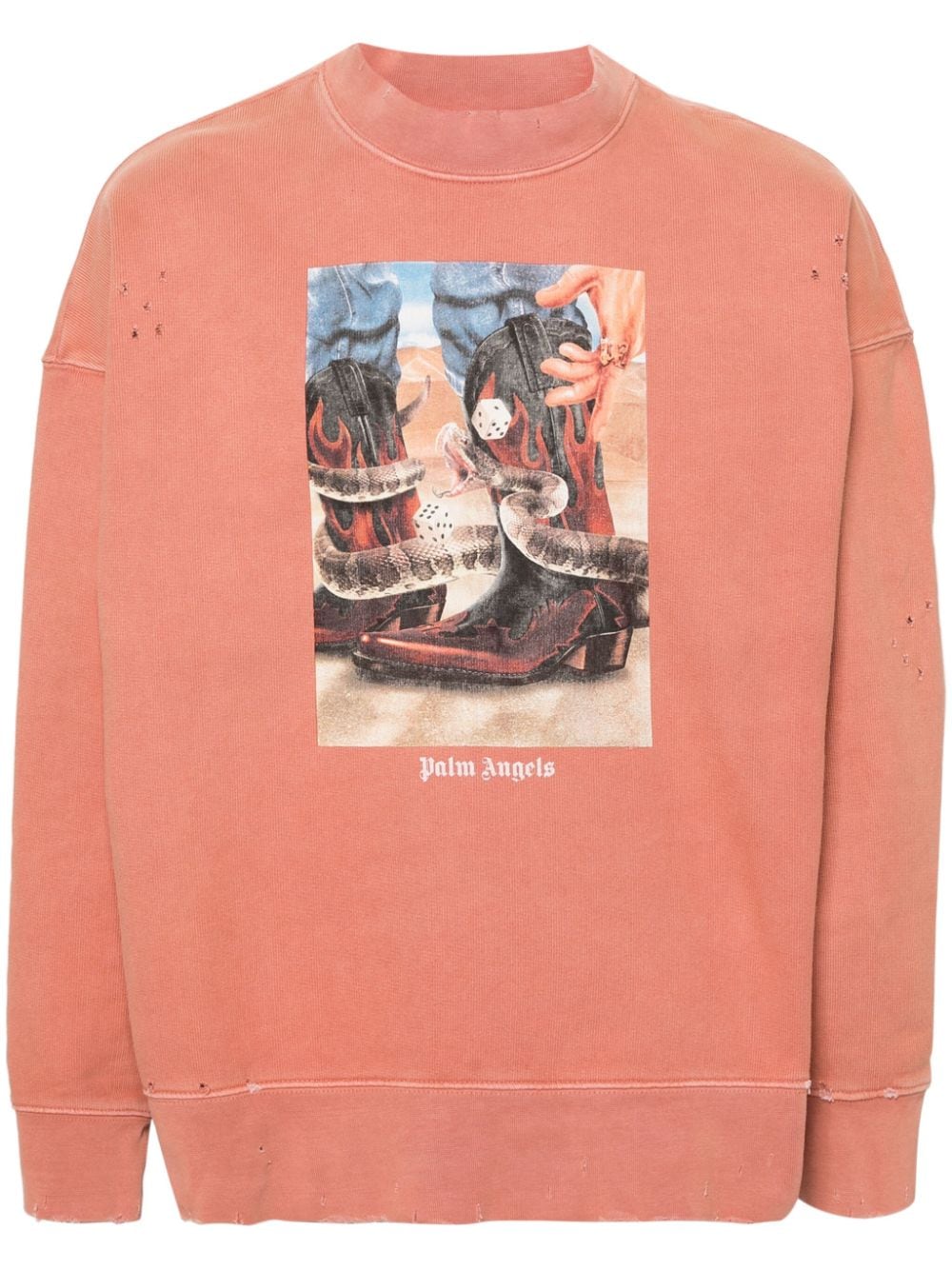 Palm Angels Dice Game Sweatshirt - Rosa von Palm Angels