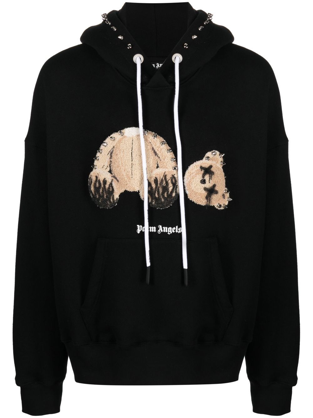 Palm Angels Hoodie mit grafischem Print - Schwarz von Palm Angels