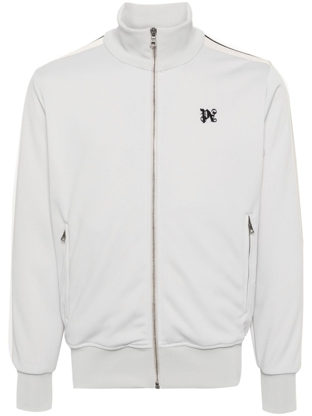 Palm Angels Sportjacke mit Monogramm-Stickerei - Grau von Palm Angels