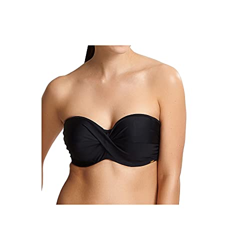 Anya Riva Twist Bandeau-Bikinioberteil mit Bügel - Schwarz - 75E von Panache