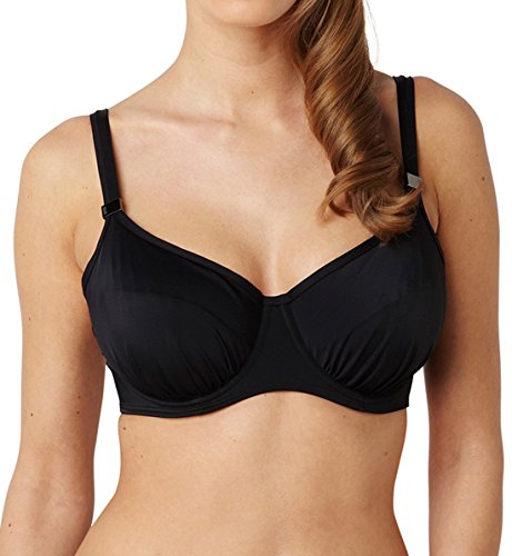 Panache Damen, Bikinioberteil, Anya Balconnet, Schwarz, Gr. 70DD (Herstellergröße: 32DD) von Panache