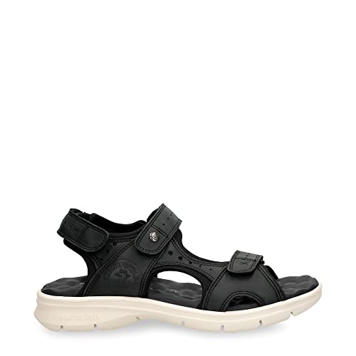 Panama Jack Herren Salton Flat Sandal, Negro C033, 41 EU von Panama Jack