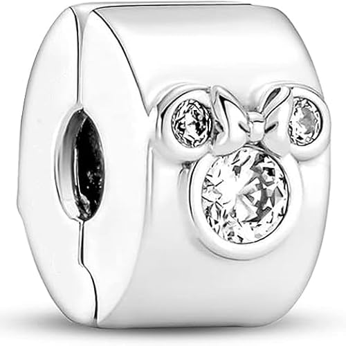 Panderu Charm Anhänger 925 Sterling Silber für Pandora Armbänder, S925 Bead Charms with 5A Cubic Zirconioa kompatibel mit Europäische Armbänder Halskette von Panderu