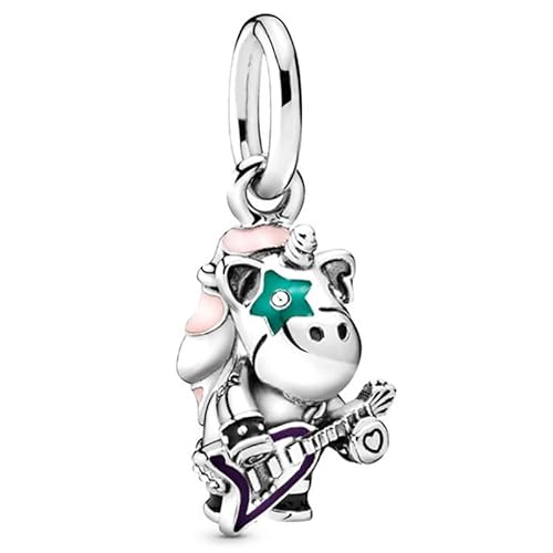 Panderu Charm Anhänger 925 Sterling Silber für Pandora Armbänder, S925 Bead Charms with 5A Cubic Zirconioa kompatibel mit Europäische Armbänder Halskette von Panderu