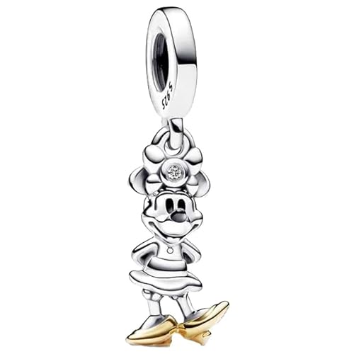 Panderu Charm Anhänger 925 Sterling Silber für Pandora Armbänder, S925 Bead Charms with 5A Cubic Zirconioa kompatibel mit Europäische Armbänder Halskette von Panderu