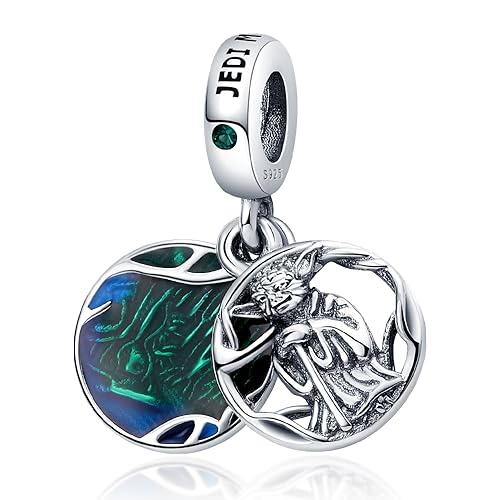 Panderu Charm Anhänger 925 Sterling Silber für Pandora Armbänder, S925 Bead Charms with 5A Cubic Zirconioa kompatibel mit Europäische Armbänder Halskette von Panderu