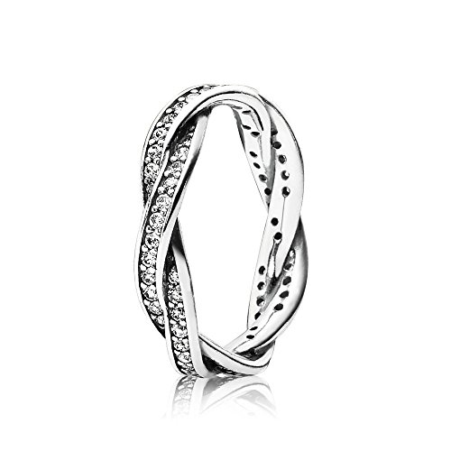 PANDORA Damen Geflochtener Pavé-Ring 190892CZ-48 von PANDORA