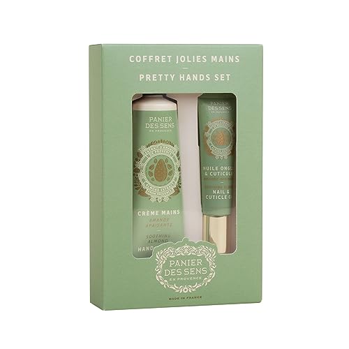 Panier des Sens - Handpflege Box Beruhigende Mandel - Handcreme 30ml + Nagel & Nagelhautöl 7,5ml - Karité-Butter und Süßmandelöl - Made in France - Vegan Panier des Sens - Handpflege Box Beruhigende Mandel - Handcreme 30ml + Nagel & Nagelhautöl 7,5ml - Karité-Butter und Süßmandelöl - Made in France - Vegan von Panier des Sens