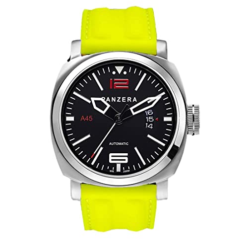Panzera Aquamarin Atlantic Taucher Automatik Stahl Gelb Schwarz Datum Silikon Herren Uhr Panzera Aquamarin Atlantic Taucher Automatik Stahl Gelb Schwarz Datum Silikon Herren Uhr von Panzera