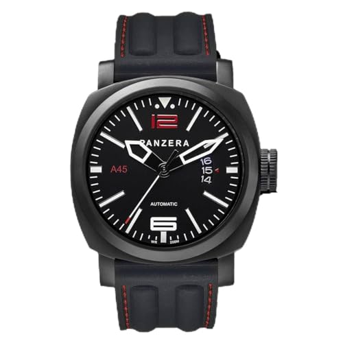 Panzera Aquamarin Pacific Porto Diver Automatik Stahl Schwarz Datum Silikon Herren Uhr Panzera Aquamarin Pacific Porto Diver Automatik Stahl Schwarz Datum Silikon Herren Uhr von Panzera