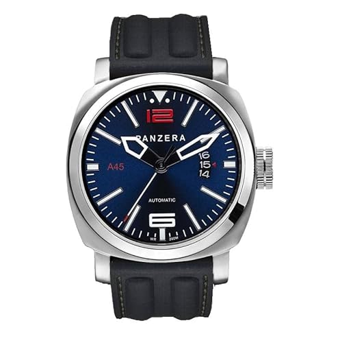 Panzera Aquamarine Diver Automatik Edelstahl Blau Datum Schwarz Silikon Herren Uhr Panzera Aquamarine Diver Automatik Edelstahl Blau Datum Schwarz Silikon Herren Uhr von Panzera