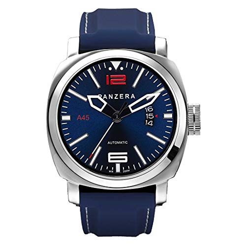 Panzera Aquamarine Diver Automatik Edelstahl Blau Datum Silikon Herren Uhr Panzera Aquamarine Diver Automatik Edelstahl Blau Datum Silikon Herren Uhr von Panzera