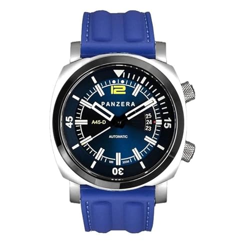 Panzera Aquamarine Pro Diver Infinity Blue Pioneer Automatik Stahl Datum Silikon Saphir Uhr Herren Panzera Aquamarine Pro Diver Infinity Blue Pioneer Automatik Stahl Datum Silikon Saphir Uhr Herren von Panzera
