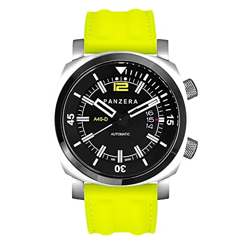 Panzera Aquamarine Pro Diver Infinity Submerge Automatik Stahl Gelb Schwarz Datum Silikon Saphir Uhr Herren Panzera Aquamarine Pro Diver Infinity Submerge Automatik Stahl Gelb Schwarz Datum Silikon Saphir Uhr Herren von Panzera