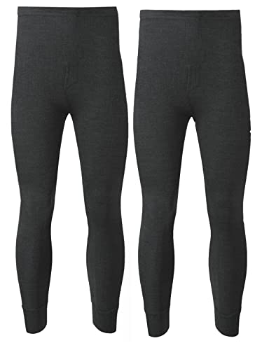 2er Pack Herren Thermohose Lange Unterhose Warm Unterwäsche Baselayer S M L XL XXL Thermo, Schwarz , 31-35 von Panzy