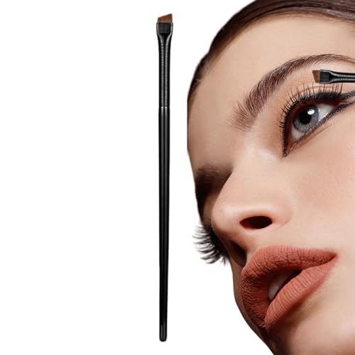 Paodduk Augenbrauenpinsel,Augenbrauenpinsel | Dünner Eyeliner-Pinsel - Flache Eyeliner-Pinsel für präzises Auftragen von Make-up. Fein abgewinkelter, ultradünner, flacher Winkel von Paodduk