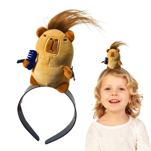 Paodduk Haarspangen für Mädchen, Frauen, lustige Haarspange | Capybara-förmige Cartoon-Haarspangen für Frauen | Modische Kopfbedeckung für Teenager-Mädchen mit lebendigem Ausdruck für Make-up, Reisen, von Paodduk