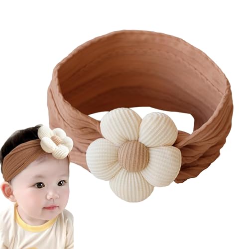 Paodduk Stirnbänder für Babys,Baby-Stirnbänder für Mädchen,Baby Stirnband Weiche Haarbänder | Stirnbänder für Neugeborene mit Blume, niedliche dehnbare Stirnbänder, Stirnbänder für Neugeborene von Paodduk