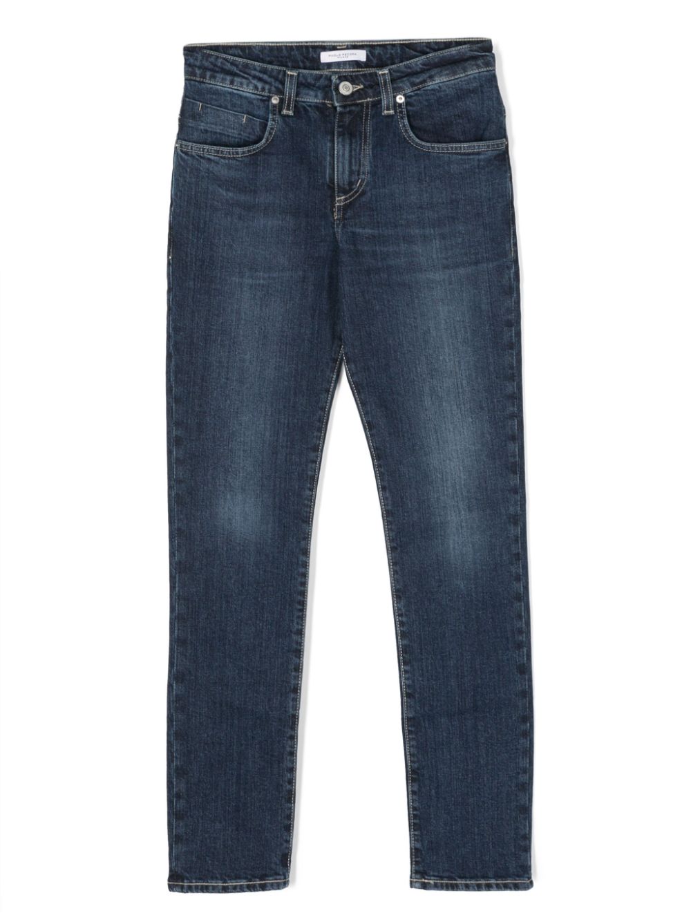 Paolo Pecora Kids Halbhohe Straight-Leg-Jeans - Blau von Paolo Pecora Kids