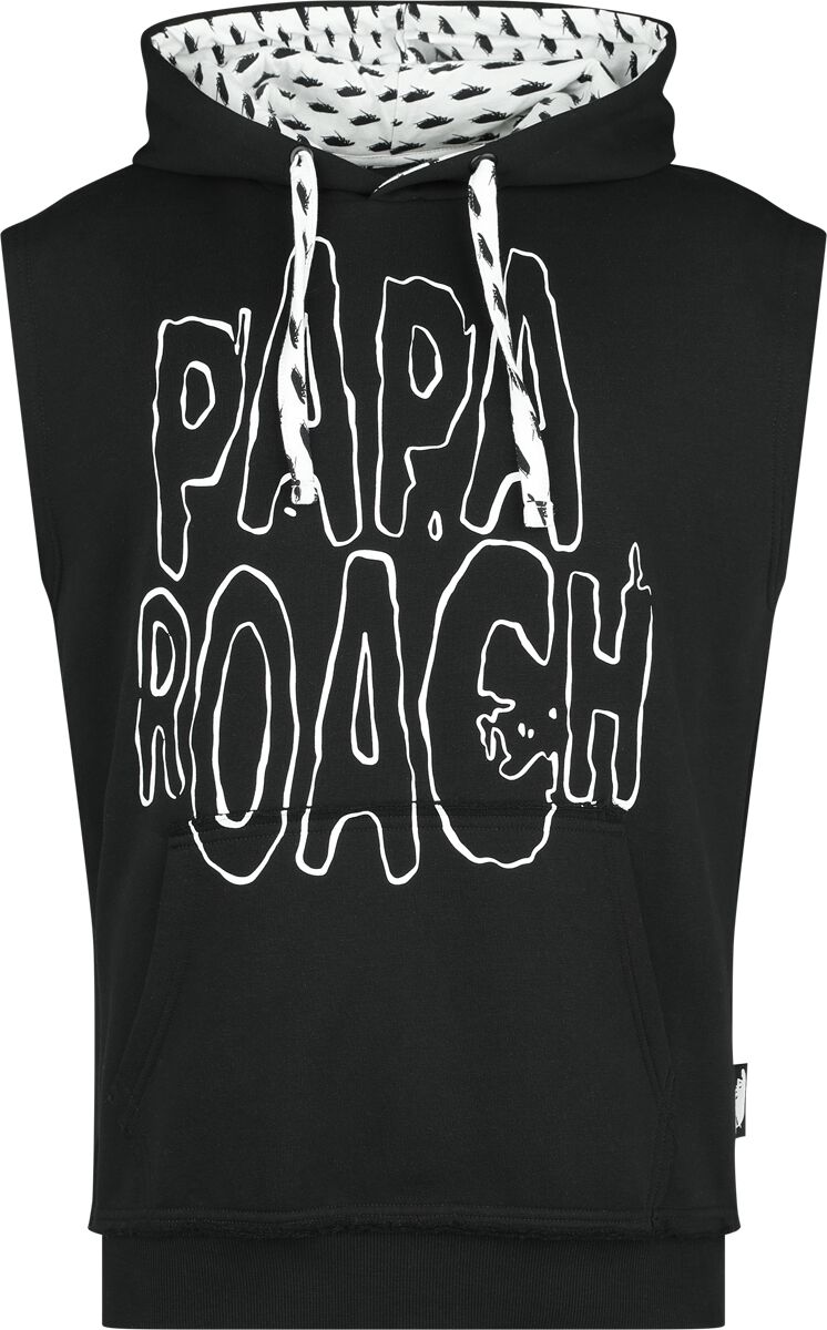 Papa Roach Kapuzenpullover - EMP Signature Collection - S bis 3XL - für Männer - Größe S - schwarz/weiß  - EMP exklusives Merchandise! von Papa Roach