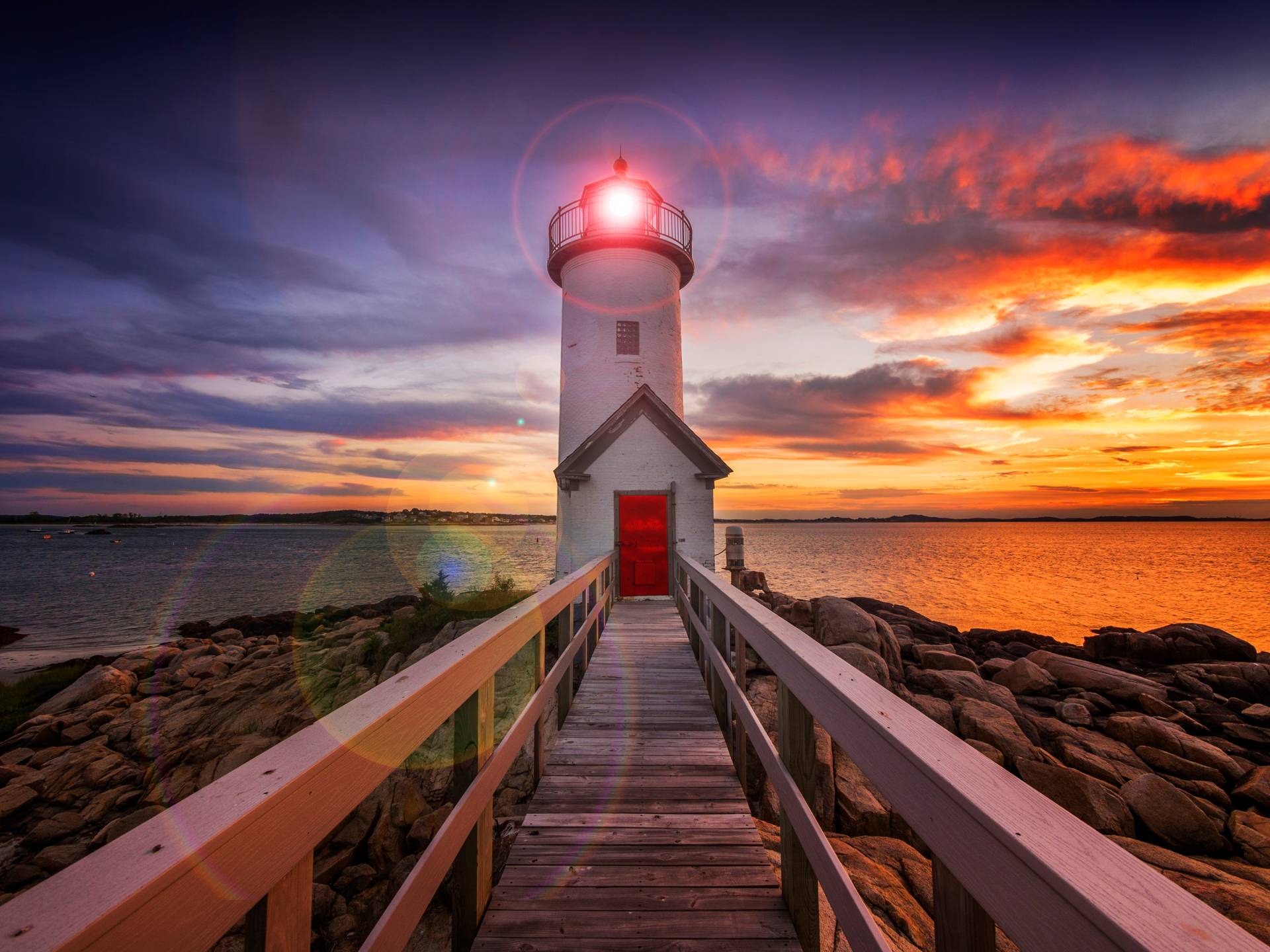 Papermoon Fototapete "Annisquam Lighhouse Sunset" Papermoon Fototapete "Annisquam Lighhouse Sunset" von Papermoon
