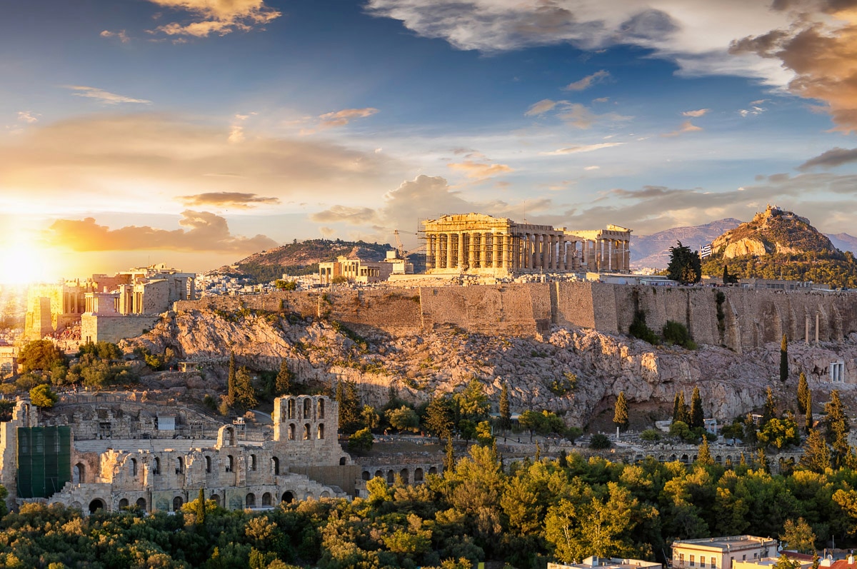 Papermoon Fototapete "Griechenland Akropolis in Athen" von Papermoon
